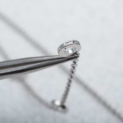 [ELAN LUXE]PARENTESI NECKLACE SILVER DIAMOND