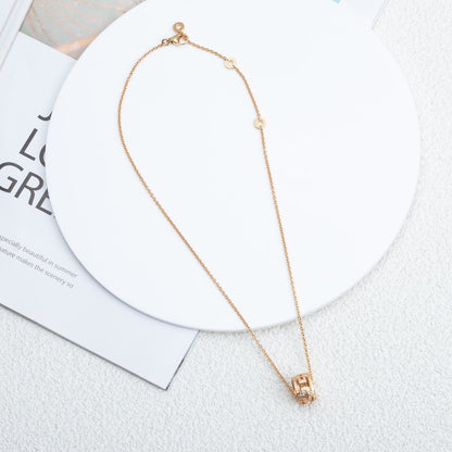 [ELAN LUXE]PARENTESI NECKLACE PINK GOLD DIAMOND