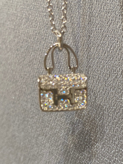 [ELAN LUXE]CONSTANCE PEDANT DIAMOND NECKLACE