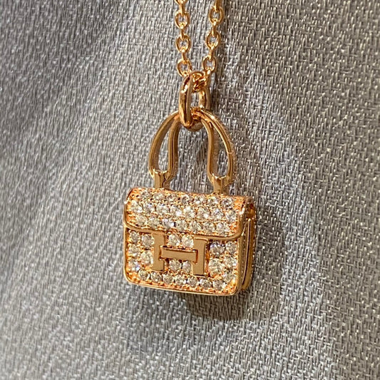 [ELAN LUXE]CONSTANCE PEDANT DIAMOND NECKLACE