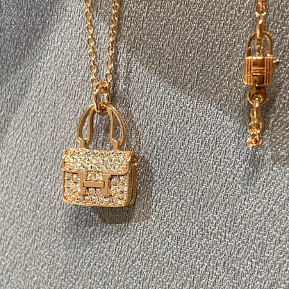 [ELAN LUXE]CONSTANCE PEDANT DIAMOND NECKLACE
