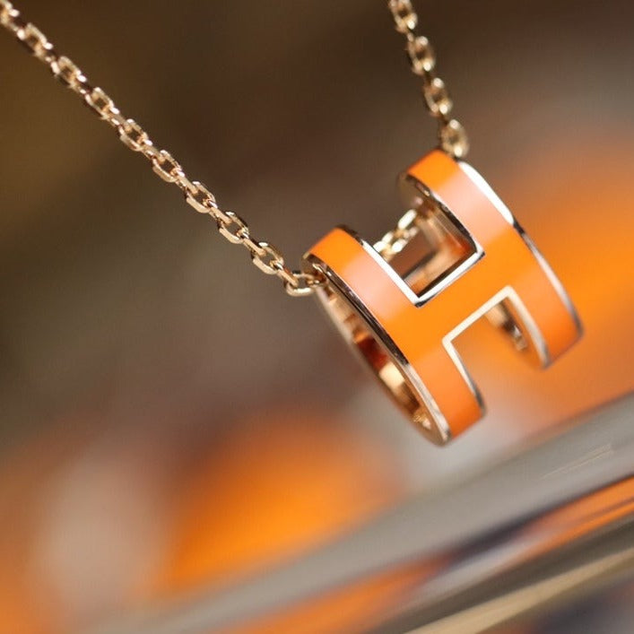 [ELAN LUXE]POP H PEDANT PINK GOLD