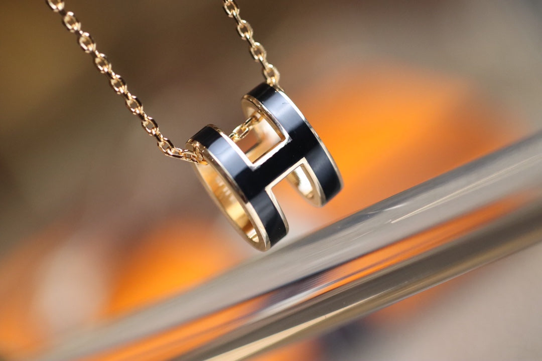 [ELAN LUXE]POP H PEDANT PINK GOLD