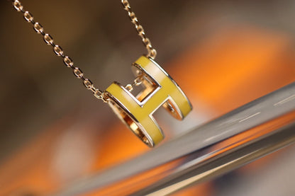 [ELAN LUXE]POP H PEDANT PINK GOLD