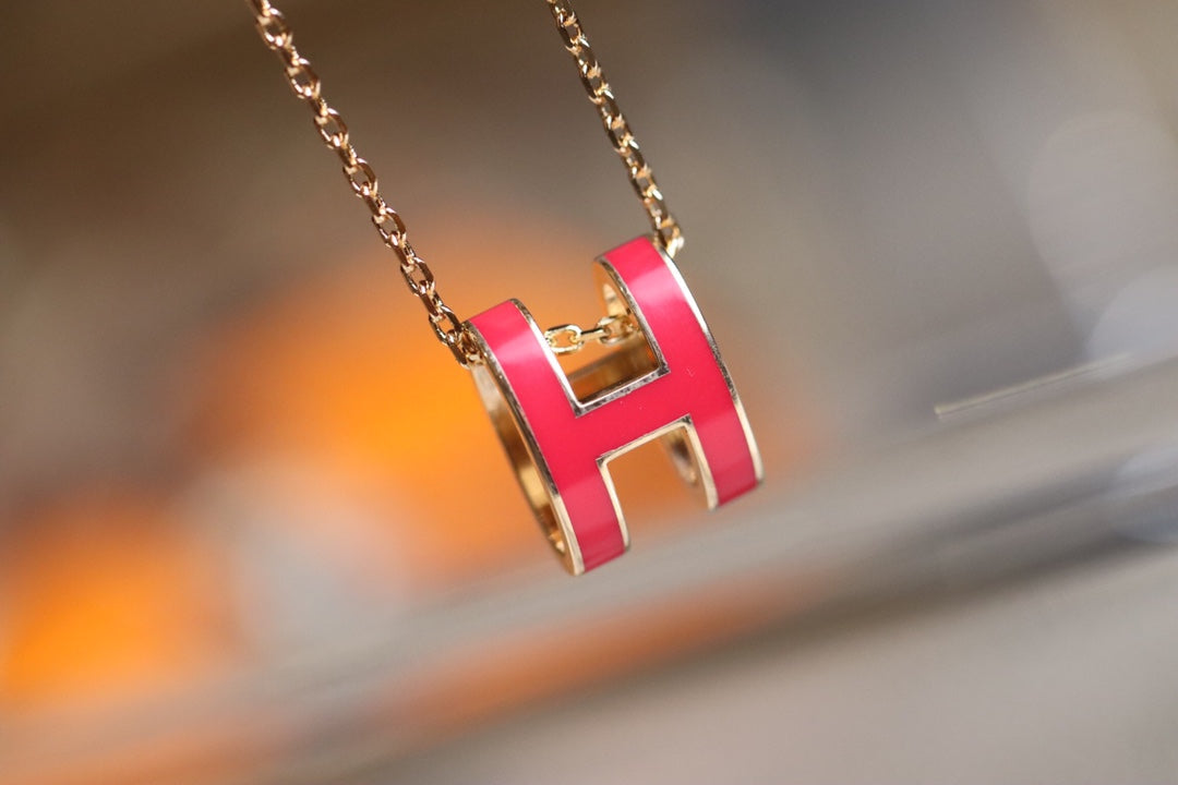 [ELAN LUXE]POP H PEDANT PINK GOLD