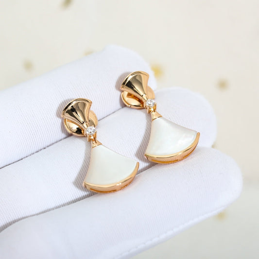 [ELAN LUXE]DREAM MOP PINK GOLD EARRINGS