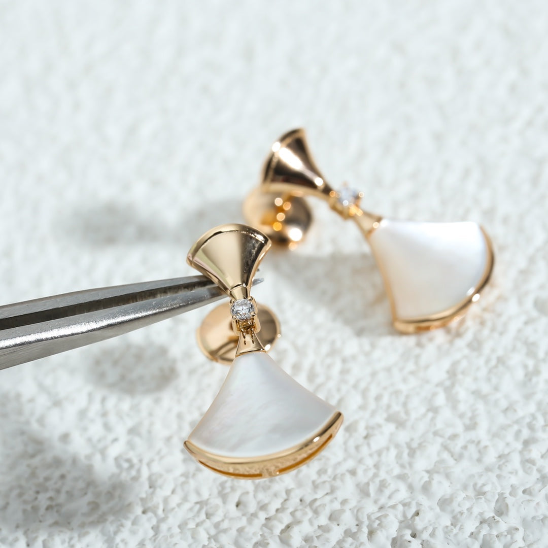 [ELAN LUXE]DREAM MOP PINK GOLD EARRINGS
