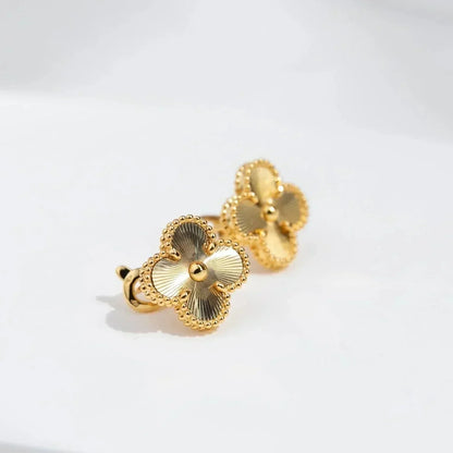 [ELAN LUXE]CLOVER MEDIUM 1 MOTIFS LASER EARRINGS