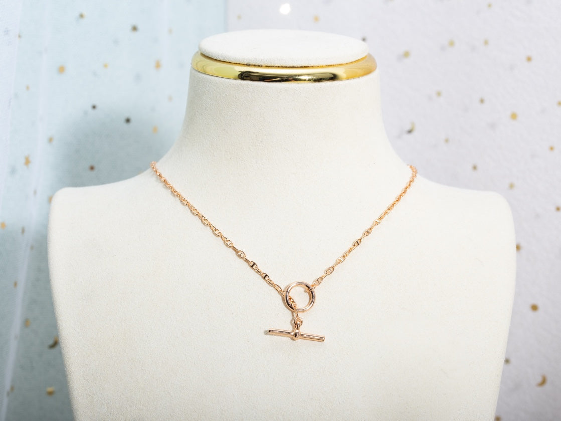 [ELAN LUXE]ECHAPPEE NECKLACE PINK GOLD
