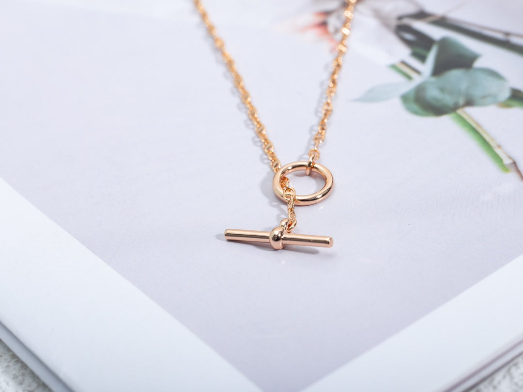 [ELAN LUXE]ECHAPPEE NECKLACE PINK GOLD