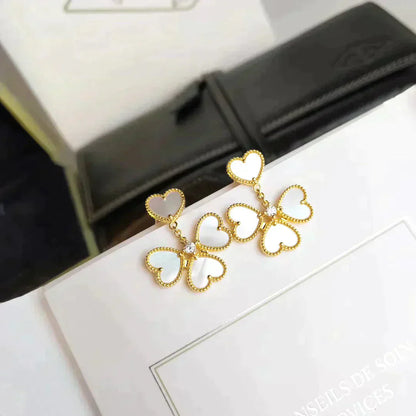 [ELAN LUXE]CLOVER SWEET WHITE MOP EARRINGS