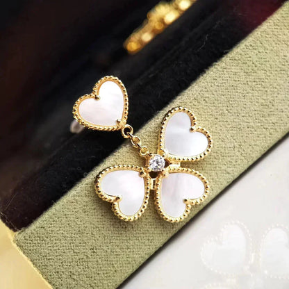 [ELAN LUXE]CLOVER SWEET WHITE MOP EARRINGS
