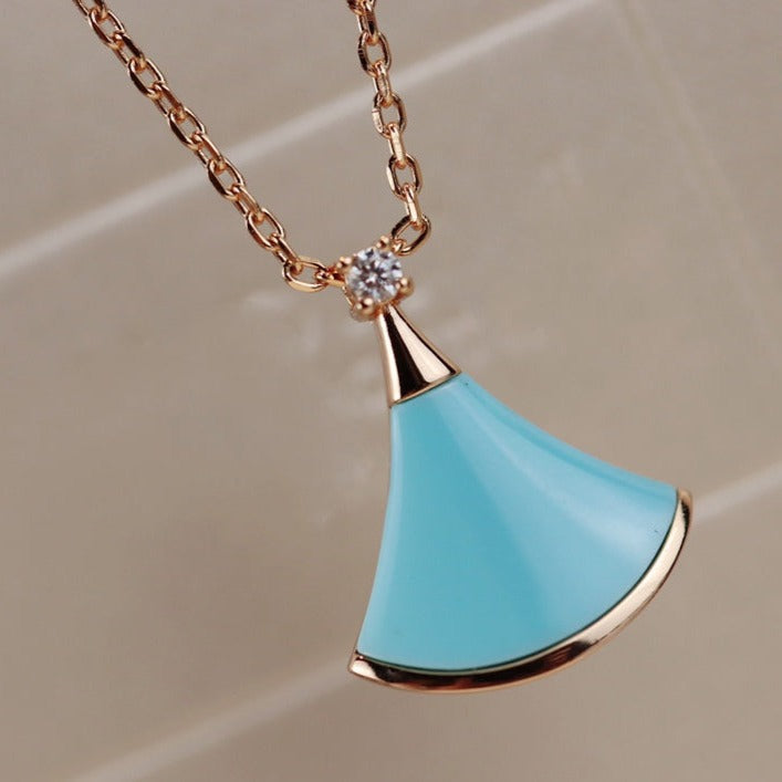 [ELAN LUXE]DREAM NECKLACE TURQUOISE PINK GOLD
