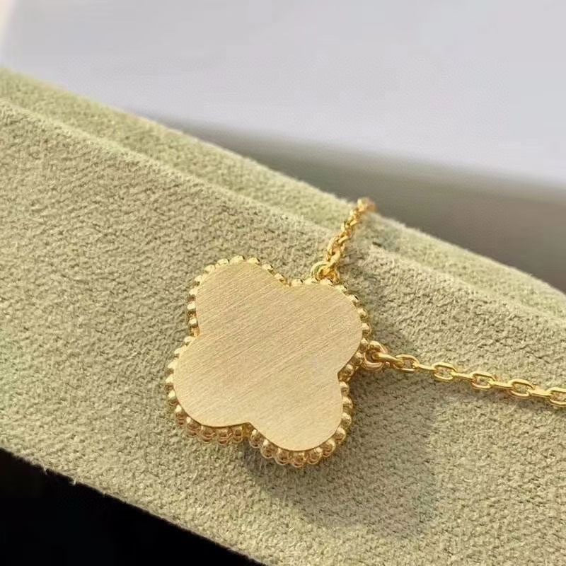 [ELAN LUXE]CLOVER 15MM DIAMOND TURQUOISE NECKLACE