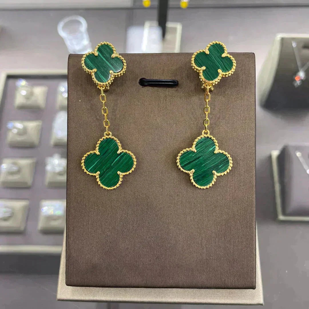 [ELAN LUXE]CLOVER 2 MOTIFS  EARRINGS (MULTIPLE CHOICESC