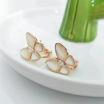 [ELAN LUXE]BUTTERFLY MOP DIAMOND EARRINGS