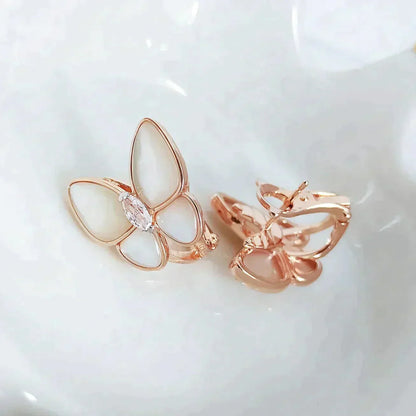 [ELAN LUXE]BUTTERFLY MOP DIAMOND EARRINGS
