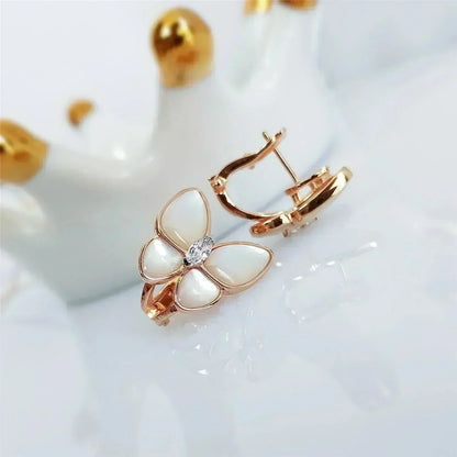 [ELAN LUXE]BUTTERFLY MOP DIAMOND EARRINGS