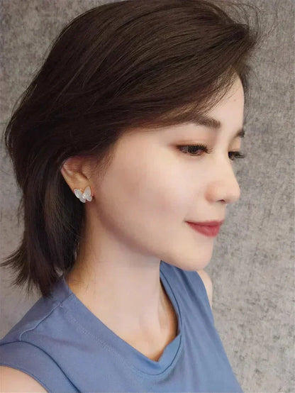[ELAN LUXE]BUTTERFLY MOP DIAMOND EARRINGS