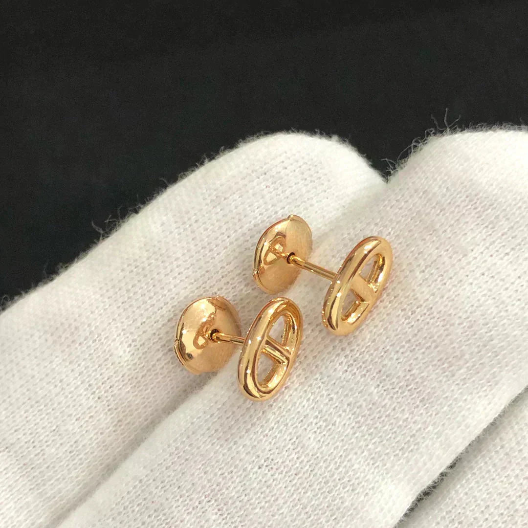 [ELAN LUXE]CHAINE SMALL EARRINGS GOLD AND SILVER