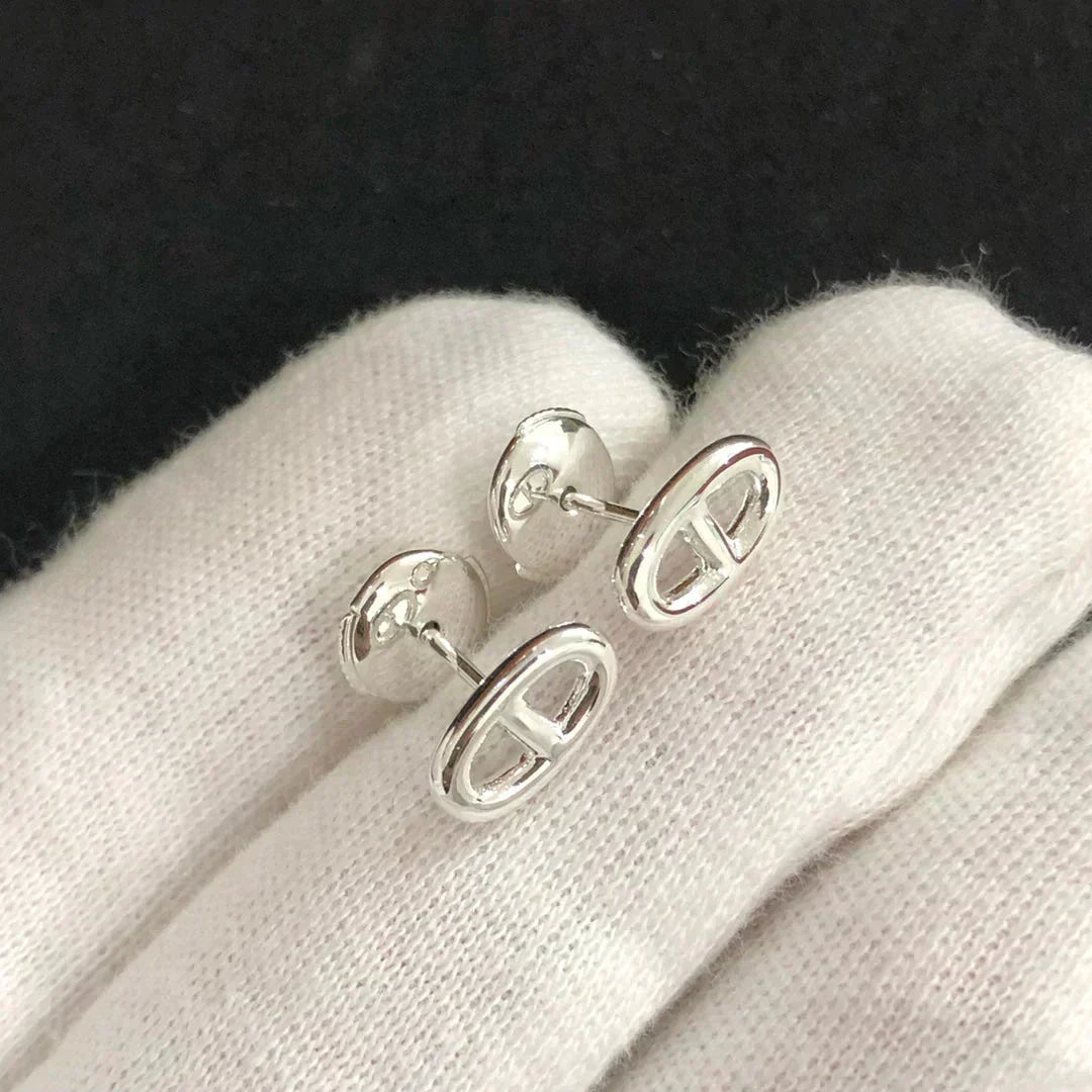 [ELAN LUXE]CHAINE SMALL EARRINGS GOLD AND SILVER