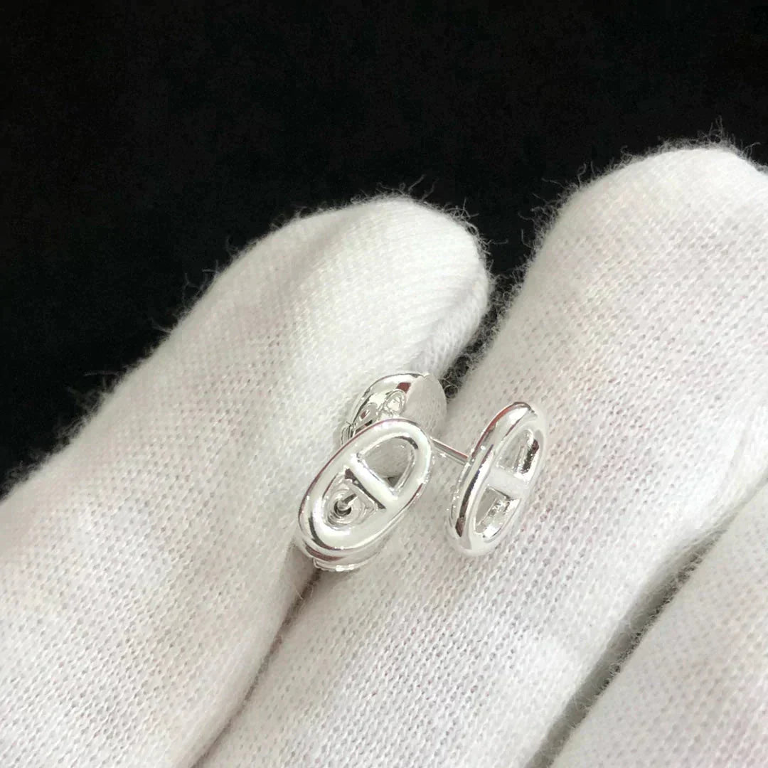 [ELAN LUXE]CHAINE SMALL EARRINGS GOLD AND SILVER