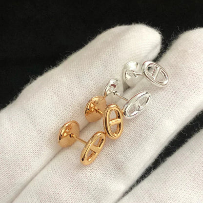 [ELAN LUXE]CHAINE SMALL EARRINGS GOLD AND SILVER