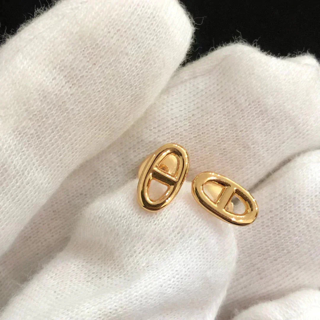 [ELAN LUXE]CHAINE SMALL EARRINGS GOLD AND SILVER