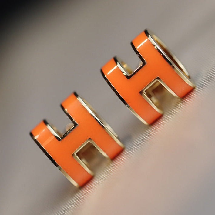 [ELAN LUXE]MINI POP H EARRINGS ORANGE