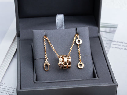 [ELAN LUXE]SERPENTI PINK GOLD NECKLACE DIAMOND