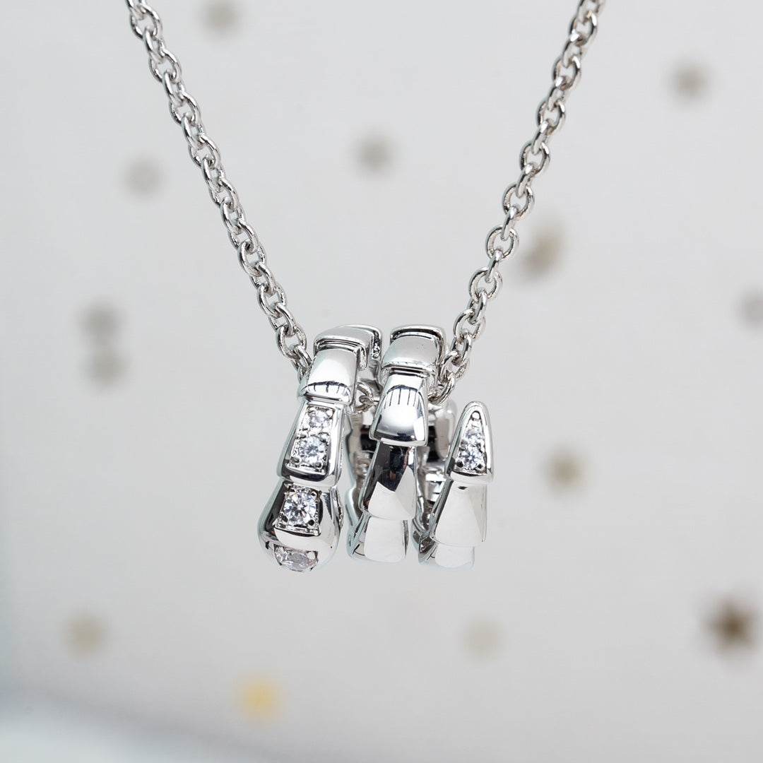[ELAN LUXE]SERPENTI SILVER NECKLACE DIAMOND