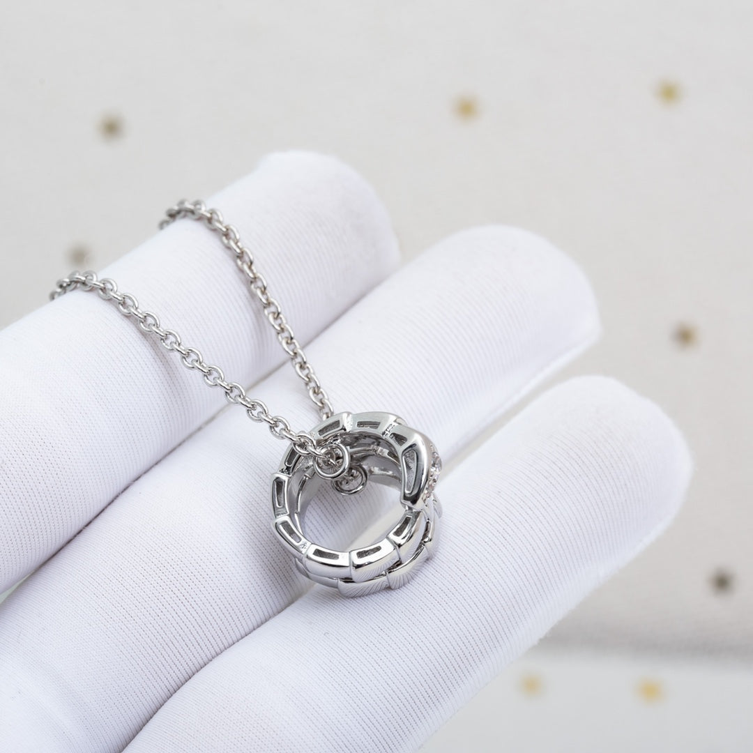 [ELAN LUXE]SERPENTI SILVER NECKLACE DIAMOND