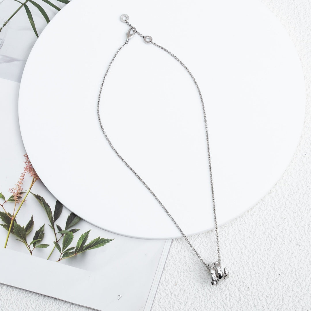 [ELAN LUXE]SERPENTI SILVER NECKLACE DIAMOND