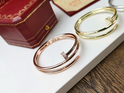 [ELAN LUXE]JUSTE BRACELET 3.5MM DOUBLE ROW DIAMOND