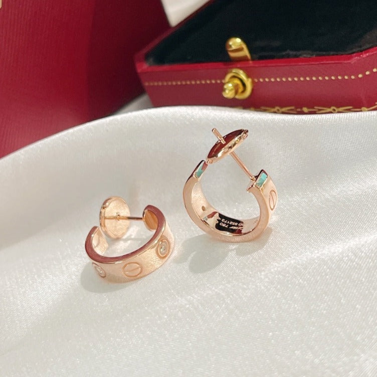 [ELAN LUXE]LOVE EARRINGS 5.7MM 2 DIAMONDS