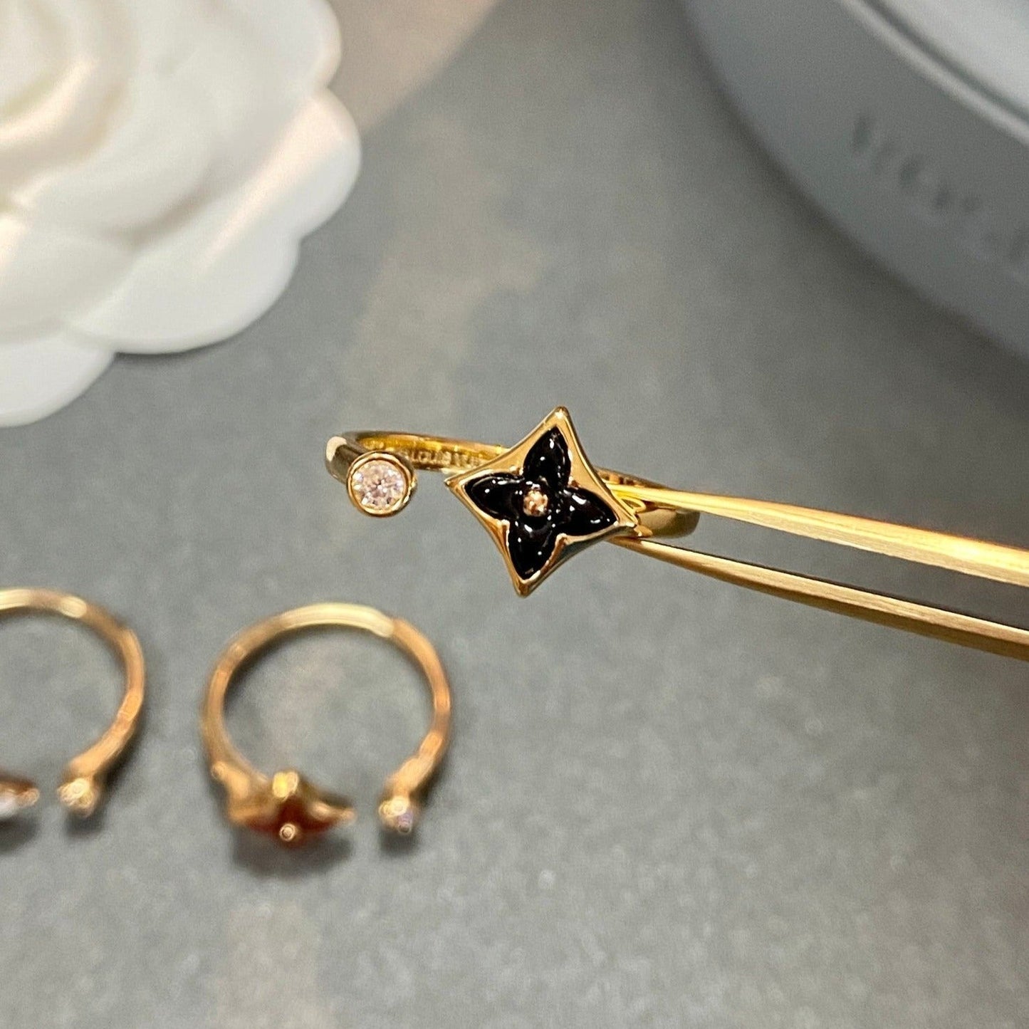 [ELAN LUXE]STAR 1 DIAMOND OPEN RING