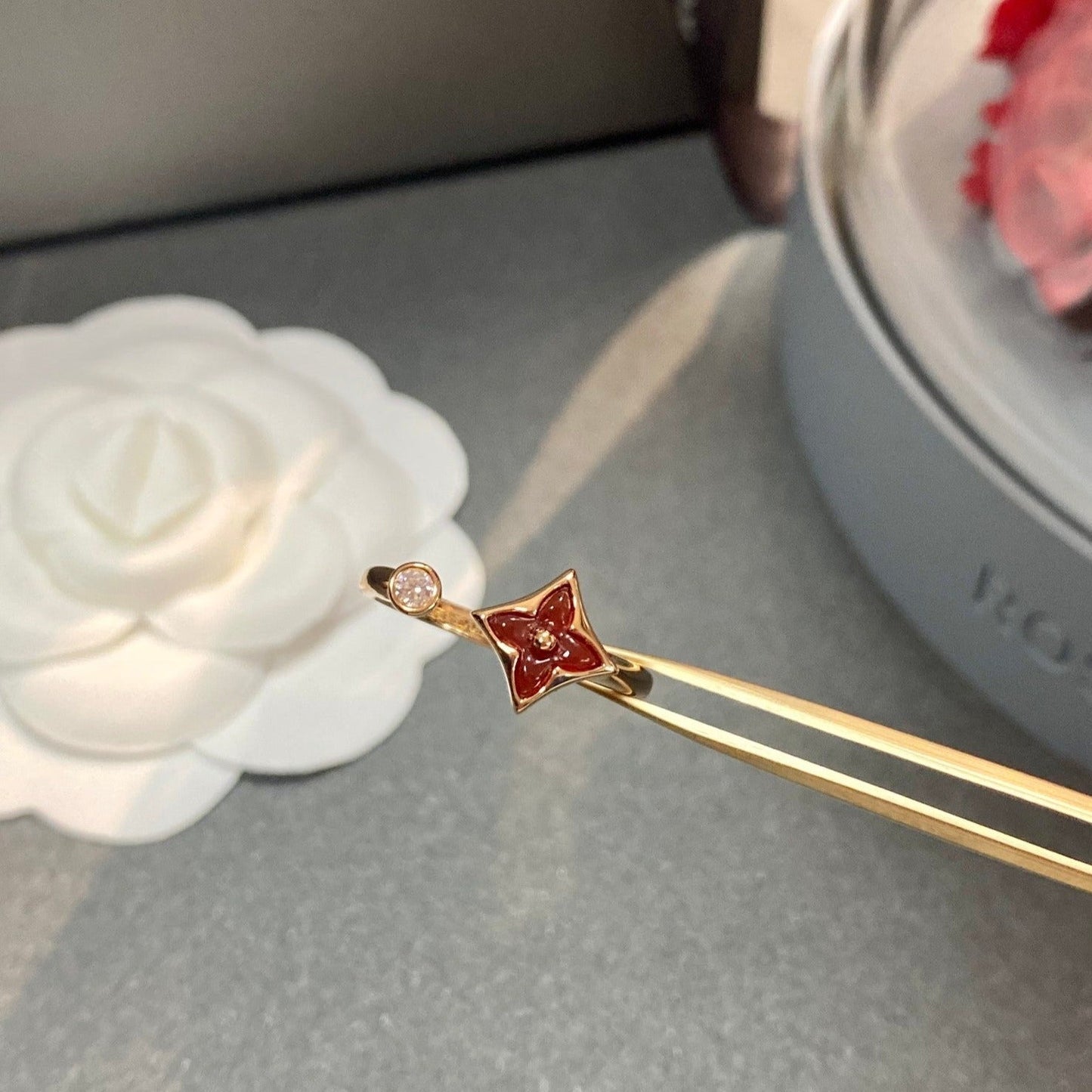 [ELAN LUXE]STAR 1 DIAMOND OPEN RING
