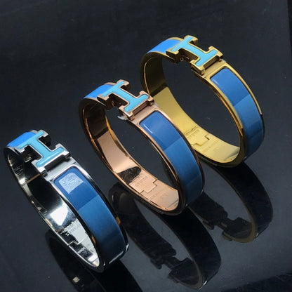 [ELAN LUXE]H BRACELET BLUE RAINBOW CERAMIC