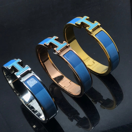 [ELAN LUXE]H BRACELET BLUE RAINBOW CERAMIC