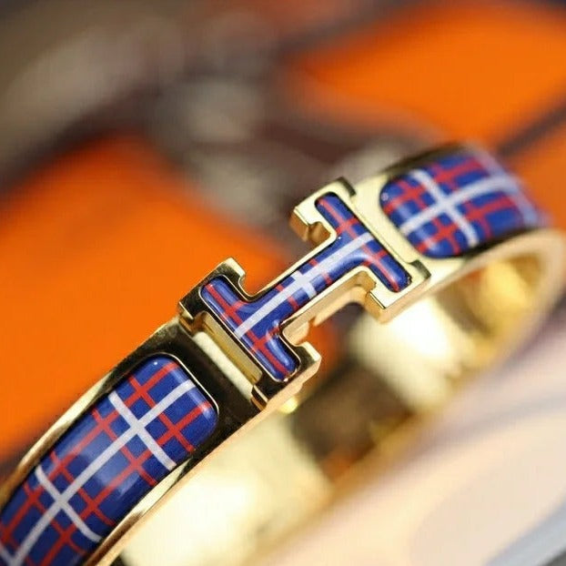 [ELAN LUXE]H TARTAN BRACELET 12MM