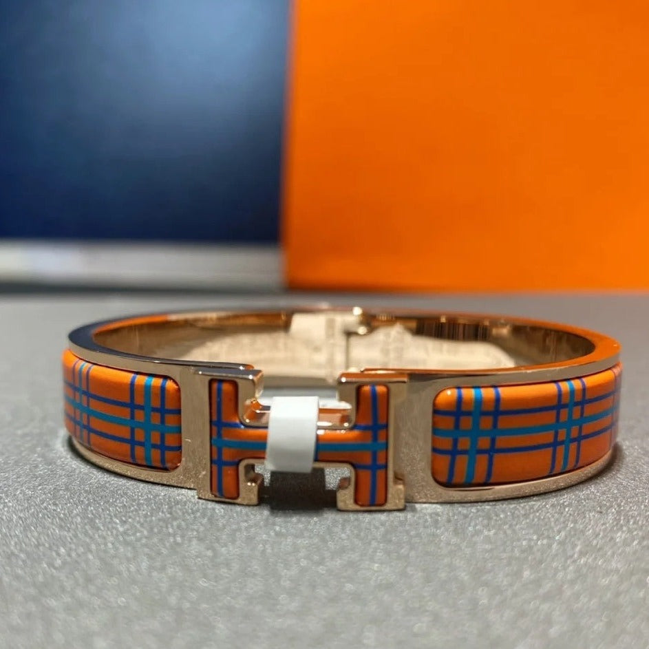 [ELAN LUXE]H TARTAN BRACELET 12MM