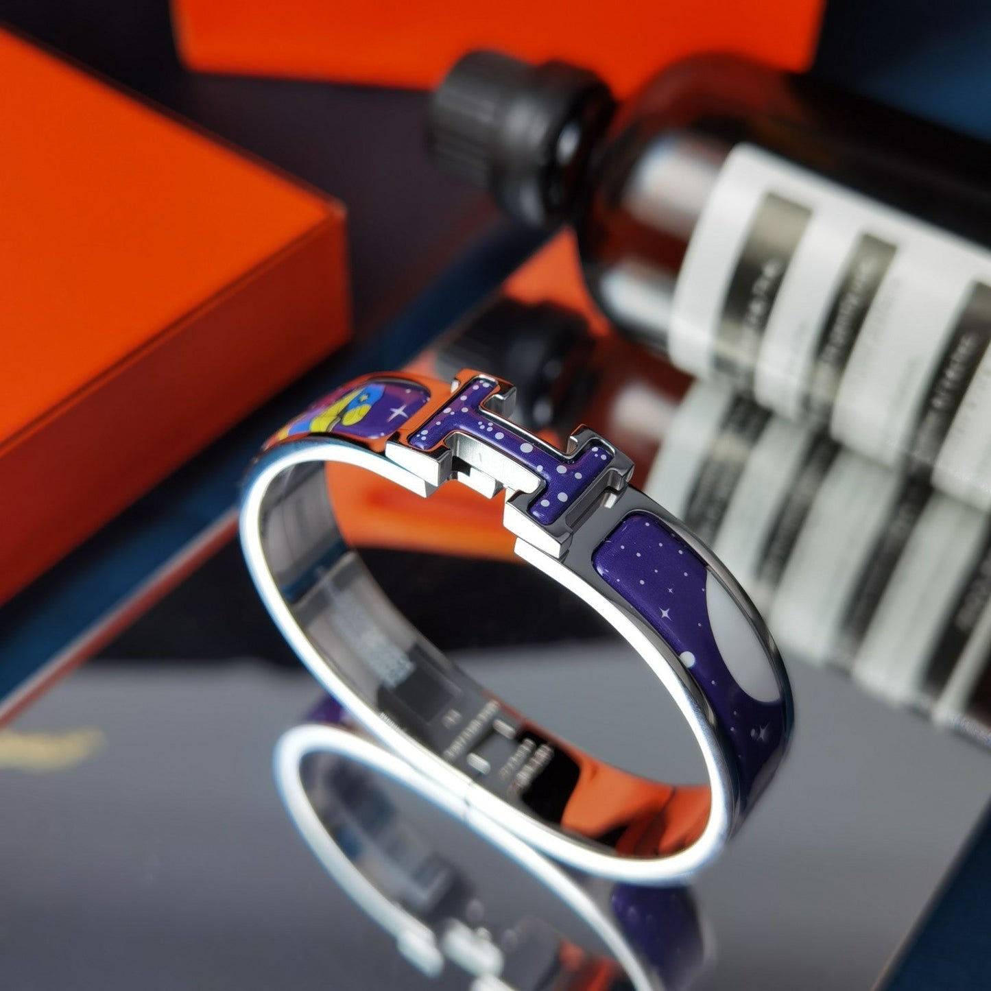 [ELAN LUXE]H STAR AND MOON BRACELET 12MM