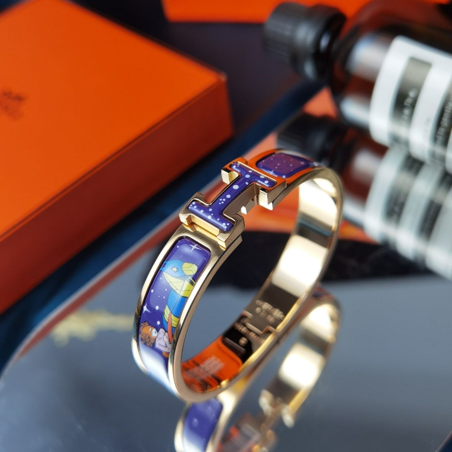 [ELAN LUXE]H STAR AND MOON BRACELET 12MM