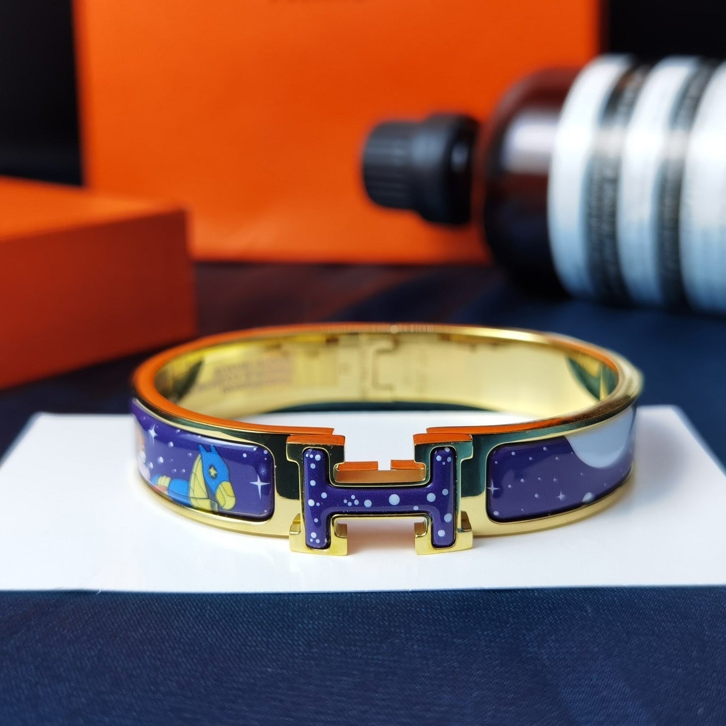 [ELAN LUXE]H STAR AND MOON BRACELET 12MM