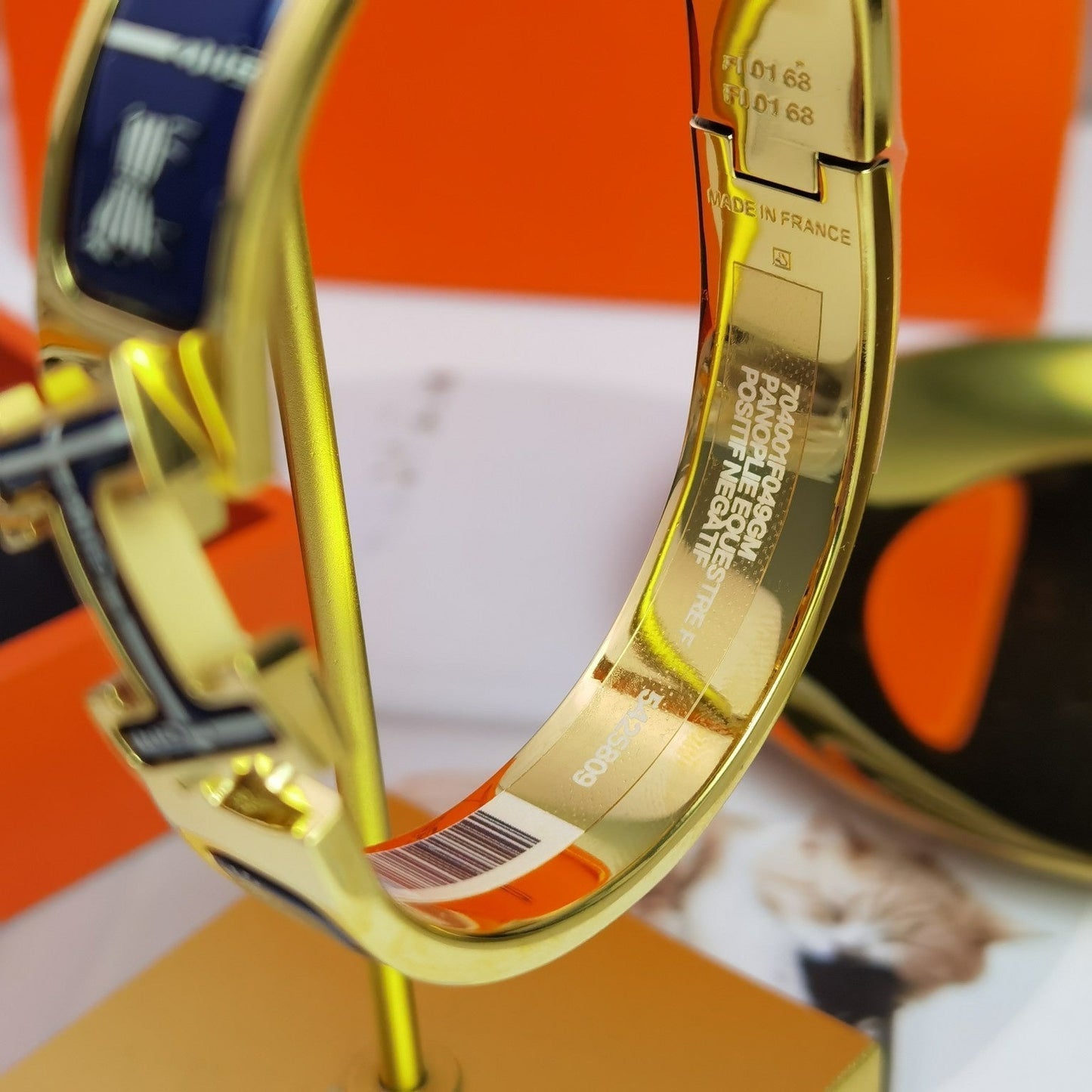 [ELAN LUXE]H COUVERTURES DARK BLUE BRACELET