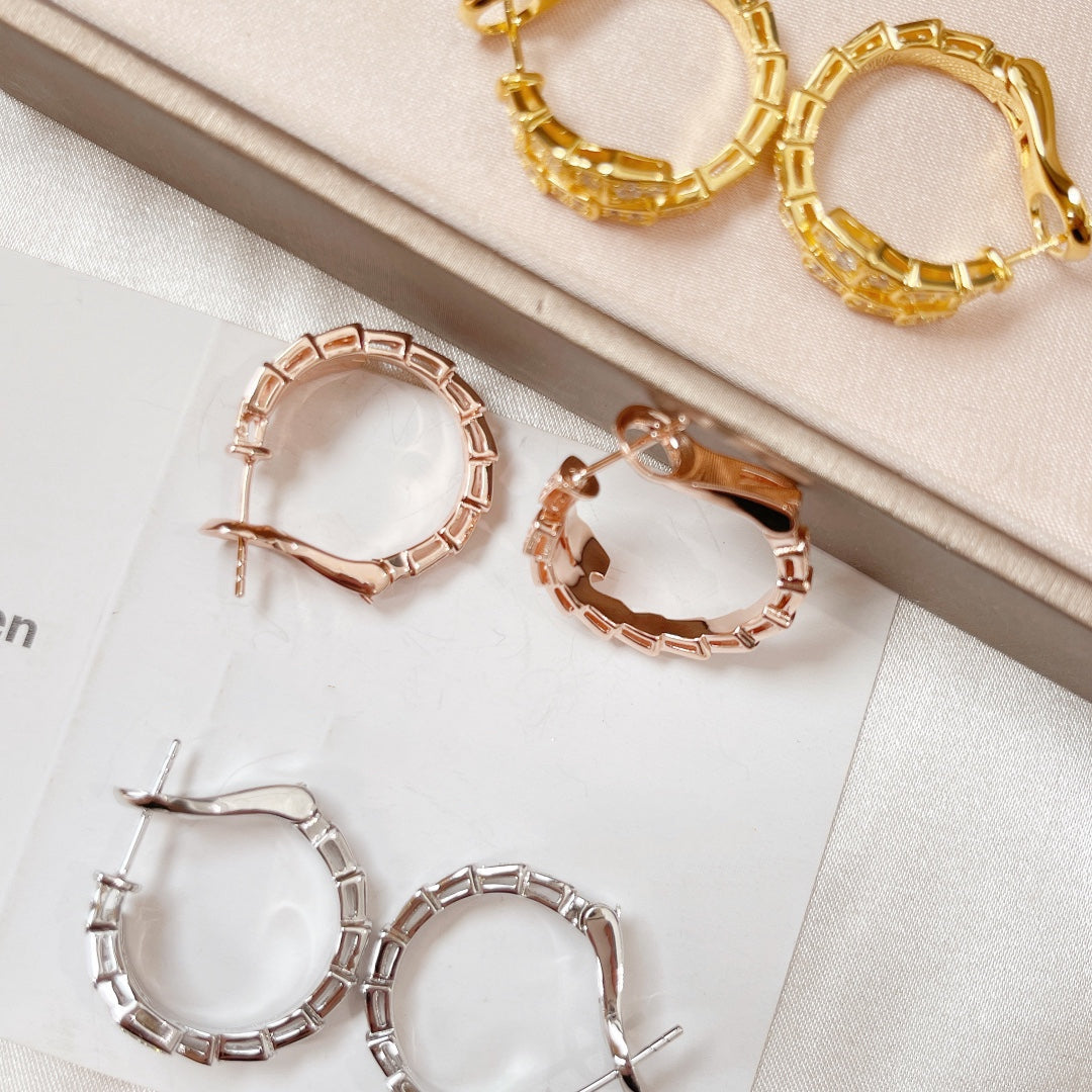 [ELAN LUXE]SERPENTI EARRINGS DIAMOND