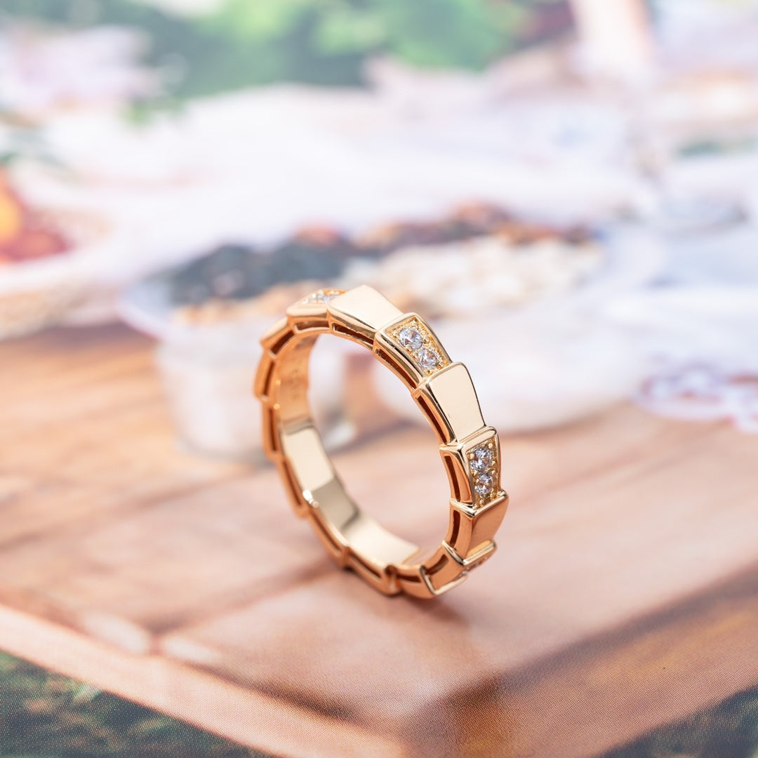 [ELAN LUXE]SERPENTI RING PINK GOLD  3MM