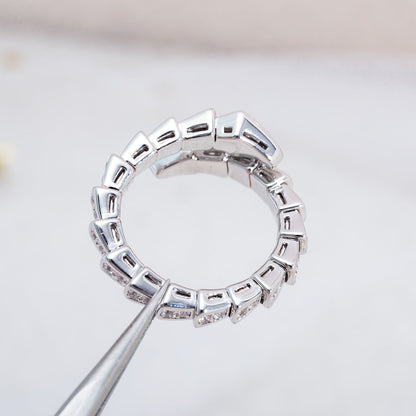 [ELAN LUXE]SERPENTI RING SILVER DIAMOND PAVED 4MM