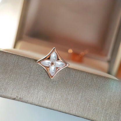 [ELAN LUXE]STAR MOP PINK GOLD EARRINGS