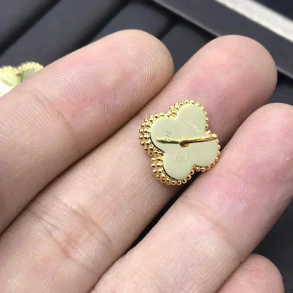 [ELAN LUXE]CLOVER MINI 9.5MM LASER EARRINGS
